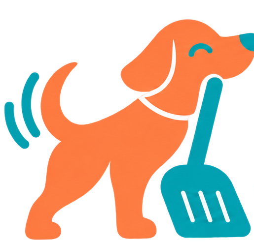 Dash scooping a yard